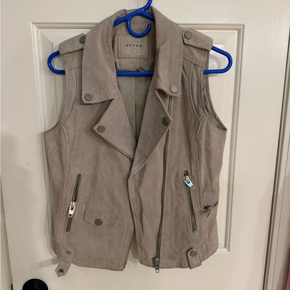 Blank nyc size small leather vest
